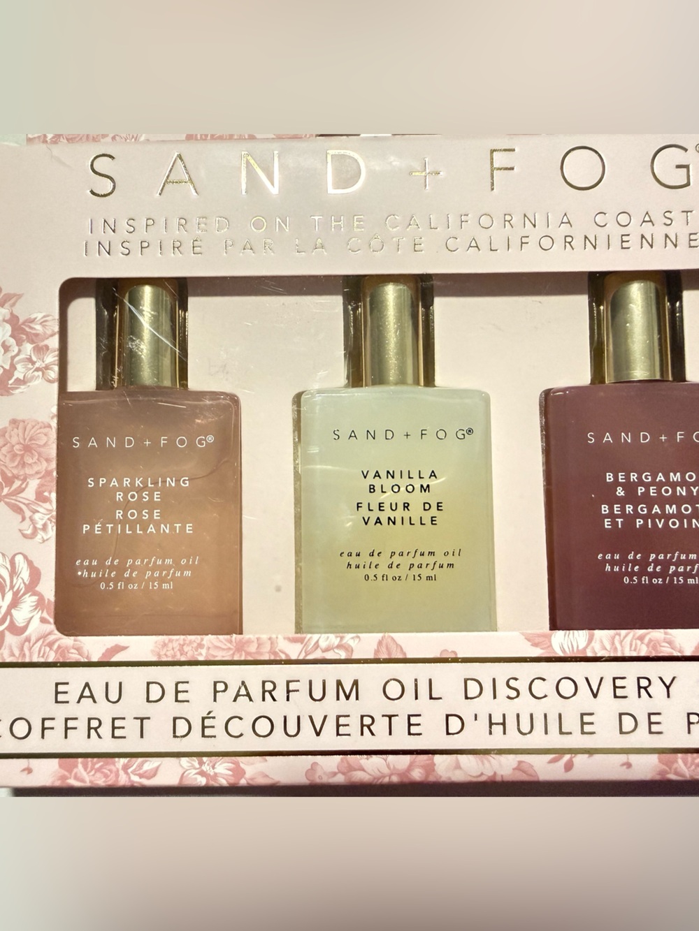 SAND + FOG Women's Eau de Parfum Oil Discovery Set - Neutral & Pink Shades